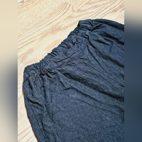 FLAX BY JEANNE ENGELHART Black Wide Leg Pants - Picture 3 of 7